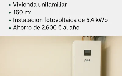 Aerotermia con placas solares: proyecto real Enerway con Ferroli Omnia