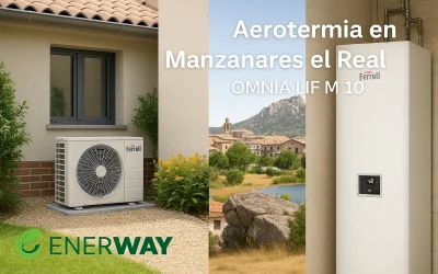 Aerotermia en Manzanares el Real: proyecto real con equipo Ferroli Omnia Life M 10 kW